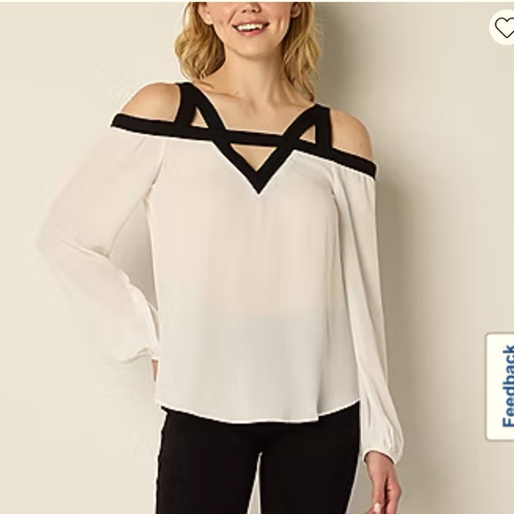 NWT Brannan Strappy of the shoulder blouse - Picture 2 of 7